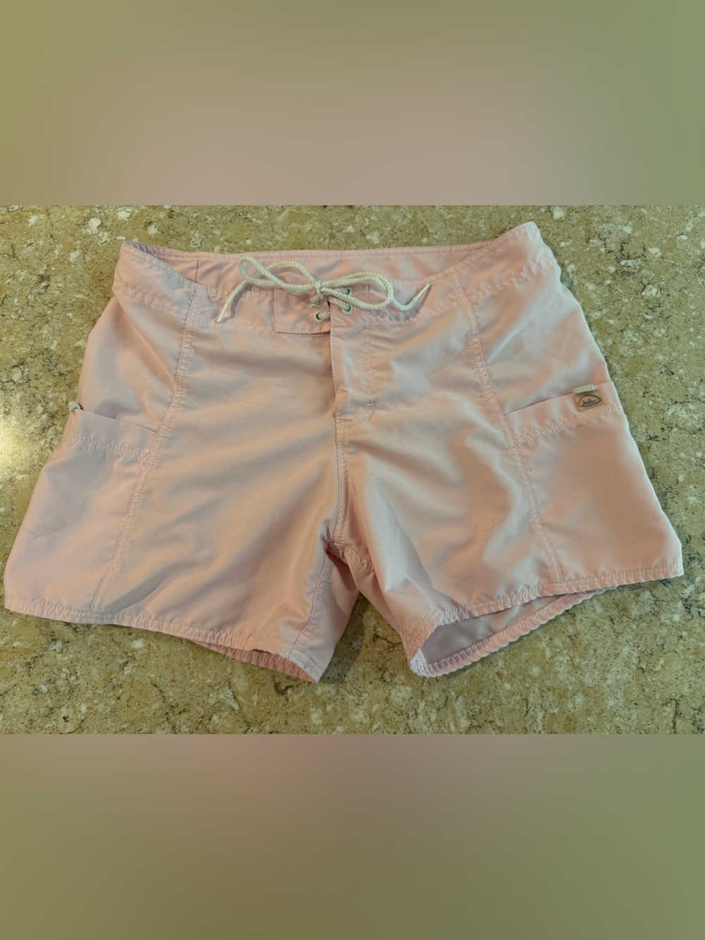 Women’s Light Pink Athletic Swim/Board Shorts